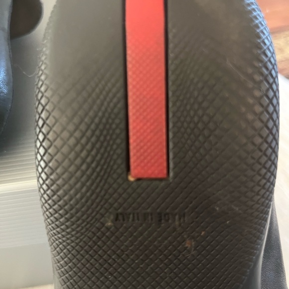 Prada Black Leather Toggle Loafers - Picture 5 of 14